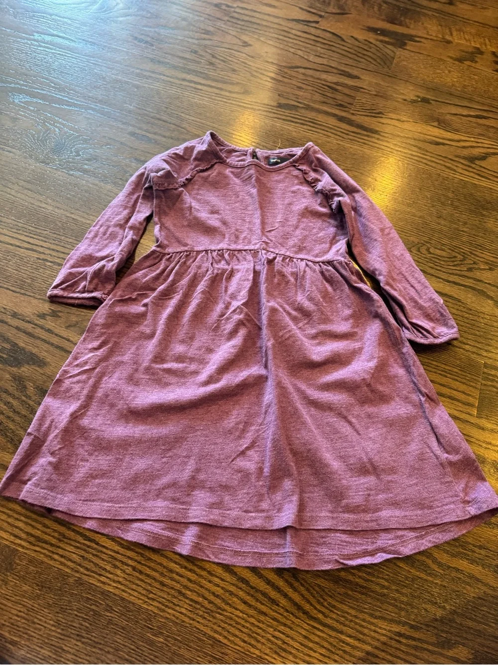 GAP Girls Long-Sleeve Plum Knit A-Line Dress